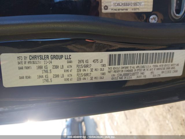 1C4NJRBB8FD189777 Jeep Patriot Altitude Edition