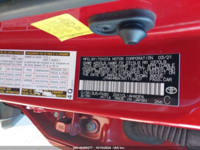 JTNKHMBX7M1116407 Toyota C-HR XLE
