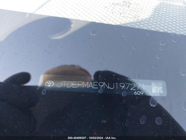 JTDEPMAE9NJ197271 Toyota COROLLA LE