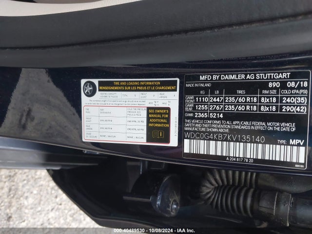 WDC0G4KB7KV135140 Mercedes-Benz Glc 300 4matic