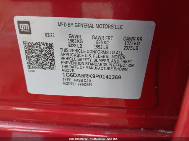 1G6DA5RK9P0141369 Cadillac Ct4 Luxury