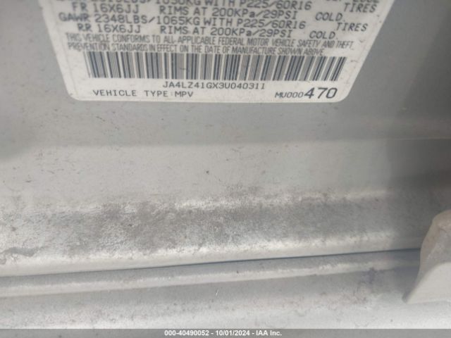 2003 MITSUBISHI OUTLANDER JA4LZ41GX3U040311 Photo 8