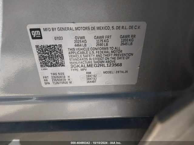 3GKALMEG2RL123568 GMC Terrain Fwd Sle