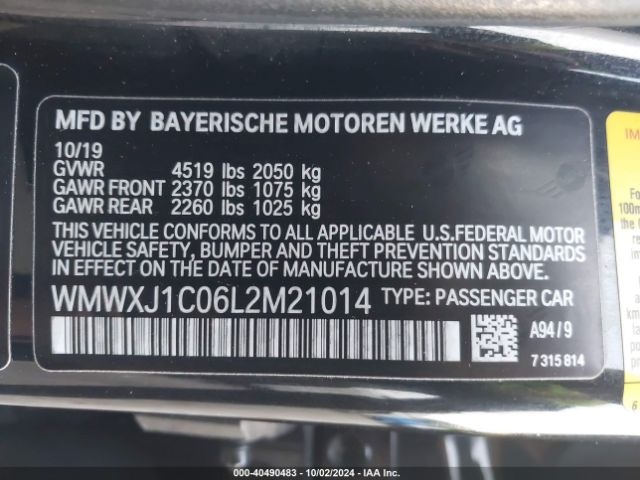 WMWXJ1C06L2M21014 Mini Clubman Cooper S