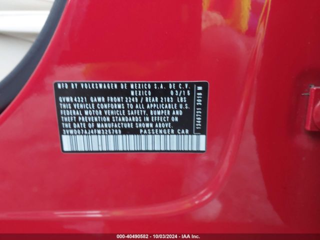 3VWD07AJ4FM325769 Volkswagen Jetta 1.8t Se