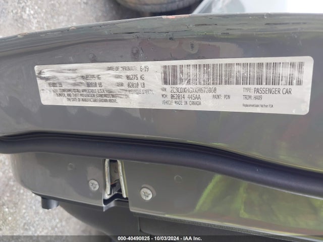 2C3CDXHGXKH678060 Dodge Charger Gt Rwd