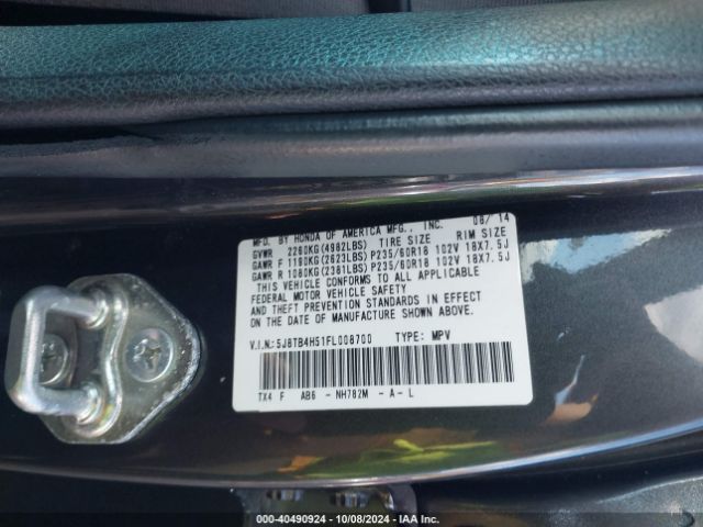 5J8TB4H51FL008700 Acura RDX