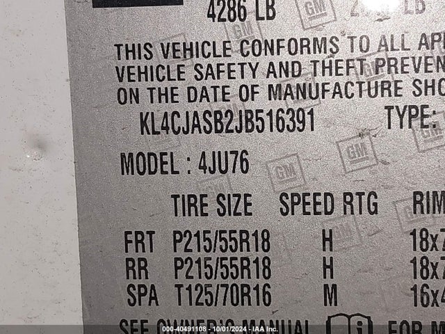 Buick Encore Preferred 2018 KL4CJASB2JB516391 Image 9