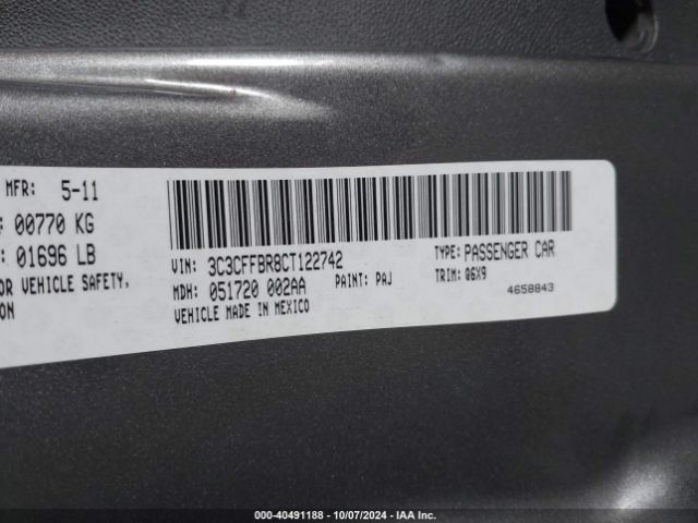2012 FIAT 500 3C3CFFBR8CT122742 Photo 8