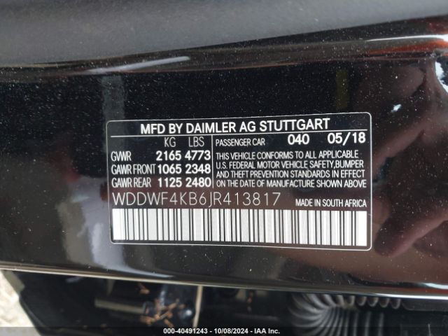 WDDWF4KB6JR413817 Mercedes-Benz C 300 4matic