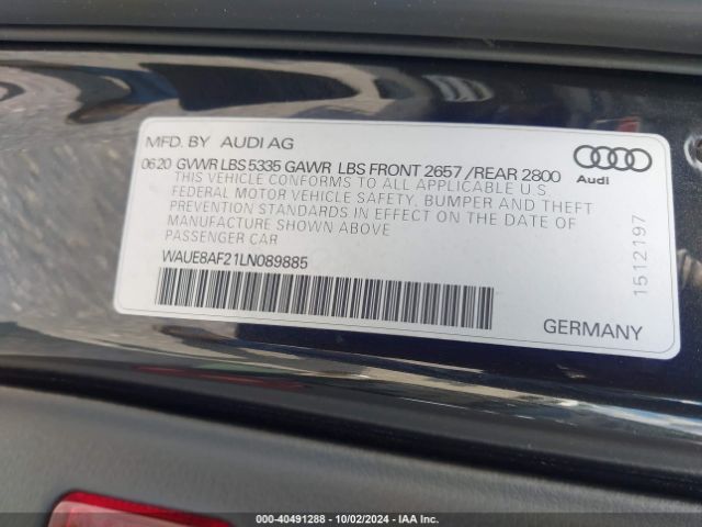 2020 AUDI A6 SEDAN WAUE8AF21LN089885 Photo 8