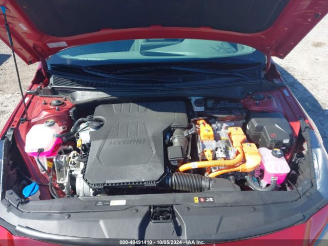 KMHLM4AJ2PU085969 Hyundai Elantra Hybrid Blue