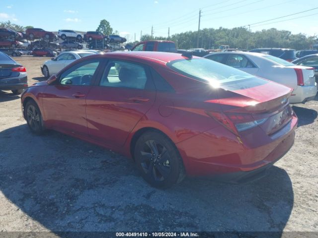 KMHLM4AJ2PU085969 Hyundai Elantra Hybrid Blue
