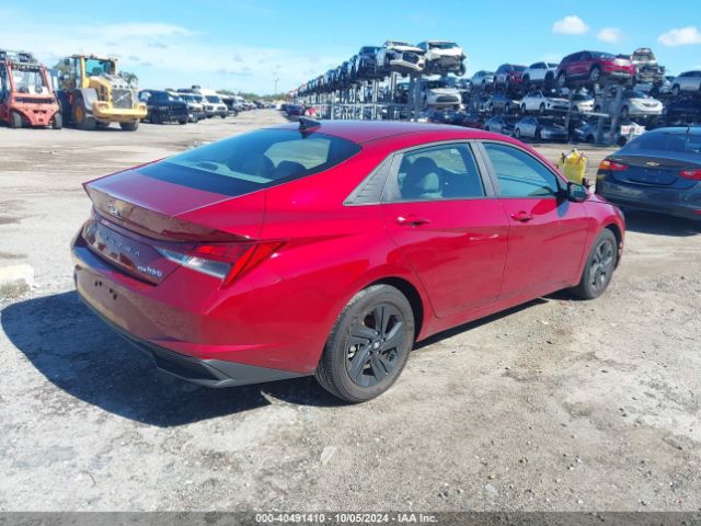KMHLM4AJ2PU085969 Hyundai Elantra Hybrid Blue