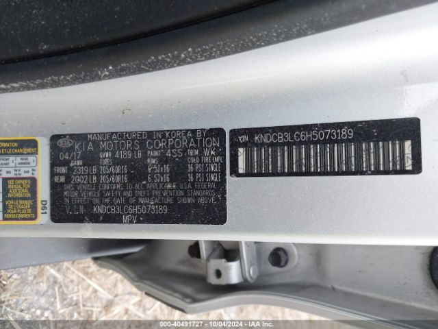 KNDCB3LC6H5073189 KIA NIRO LX