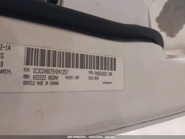 2C3CDXBG7EH241257 Dodge Charger Se