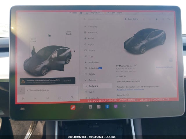 2020 TESLA MODEL Y 5YJYGDEE7LF049728 Photo 6