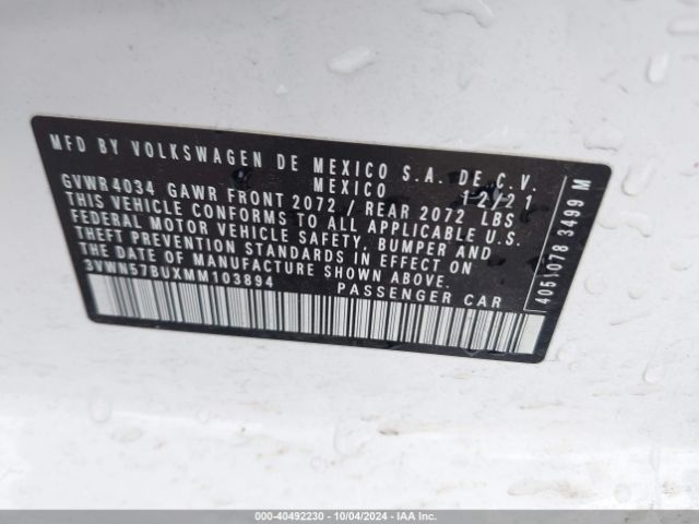 3VWN57BUXMM103894 Volkswagen Jetta 1.4t R-line/1.4t S