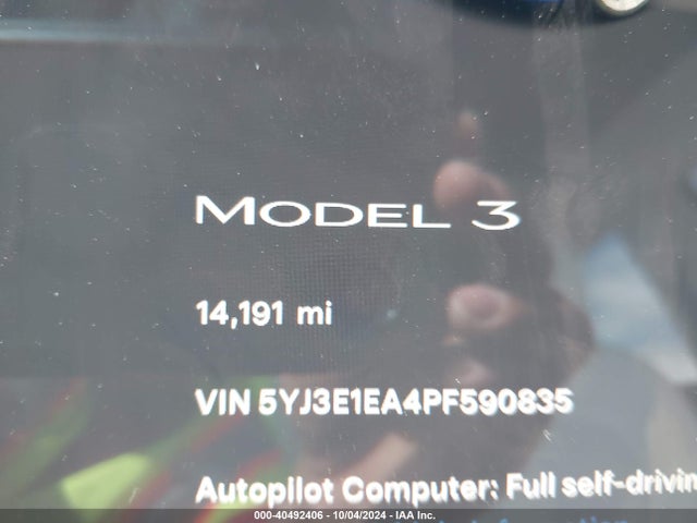 Tesla Model 3 Rear-wheel Drive 2023 5YJ3E1EA4PF590835 Image 15