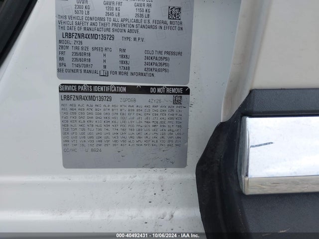 LRBFZNR4XMD139729 Buick Envision Fwd Essence