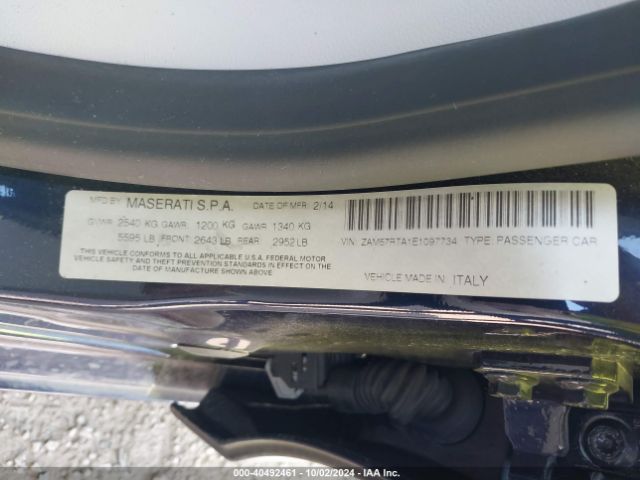 ZAM57RTA1E1097734 Maserati Ghibli S Q4