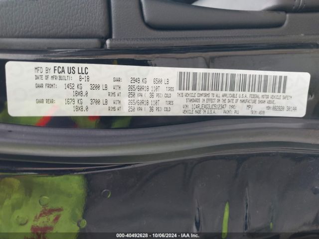 1C4RJEAG3JC512347 Jeep Grand Cherokee Laredo E 4x2