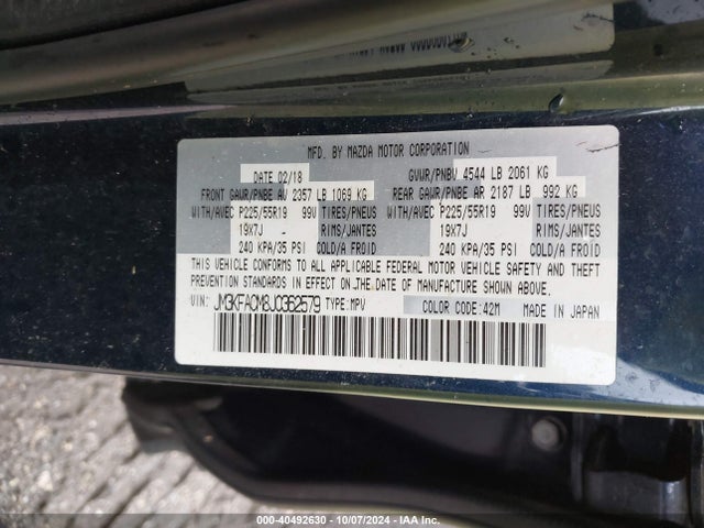 Mazda Cx-5 Touring 2018 JM3KFACM8J0362579 Image 9
