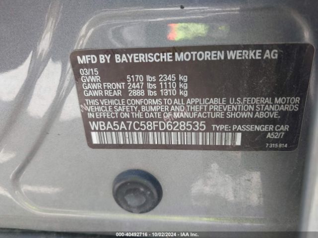 WBA5A7C58FD628535 BMW 528i Xdrive