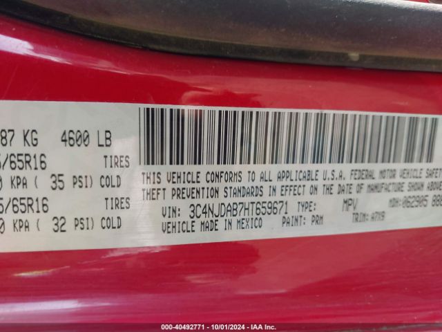 3C4NJDAB7HT659671 Jeep New Compass Sport 4x4