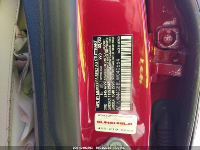 W1N4M4GB8LW040664 Mercedes-Benz GLB 250
