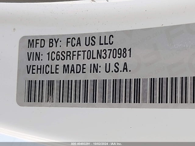 1C6SRFFT0LN370981 RAM 1500
