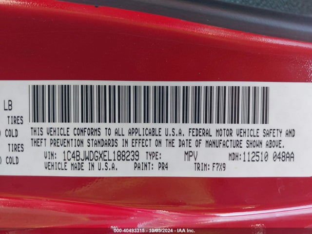 1C4BJWDGXEL188239 Jeep Wrangler Unlimited Freedom Edition