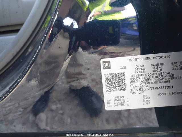 1GKS1GKD7PR327391 GMC Yukon Xl 2wd Slt