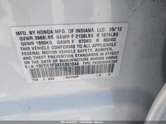 19VDE1F3XEE001044 Acura Ilx 2.0l