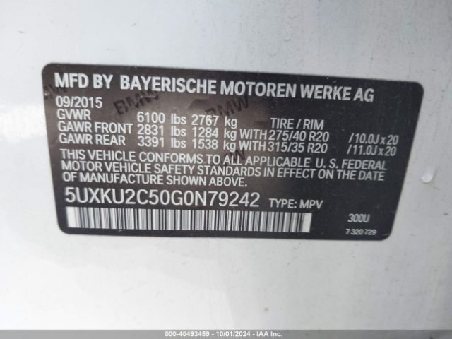 5UXKU2C50G0N79242 BMW X6 Xdrive35i