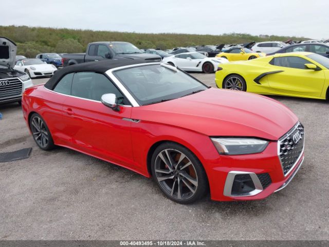 2022 AUDI S5 CABRIOLET WAUW4GF51NN003815