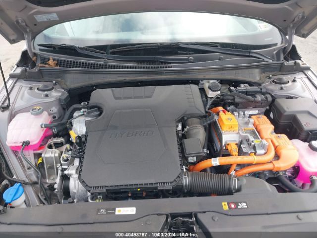 KMHLM4AJ7PU090357 Hyundai Elantra Hybrid Blue