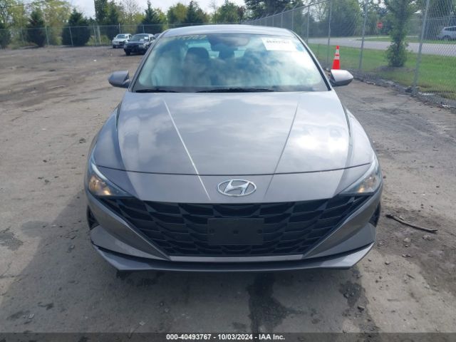 KMHLM4AJ7PU090357 Hyundai Elantra Hybrid Blue