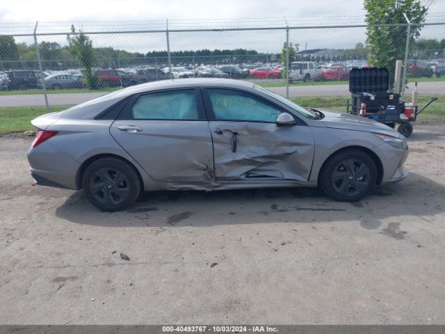 KMHLM4AJ7PU090357 Hyundai Elantra Hybrid Blue