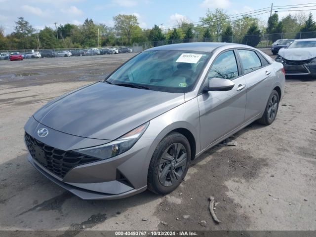 KMHLM4AJ7PU090357 Hyundai Elantra Hybrid Blue