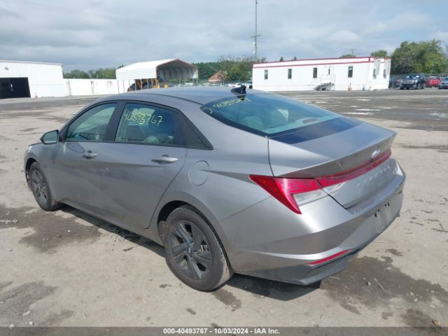 KMHLM4AJ7PU090357 Hyundai Elantra Hybrid Blue