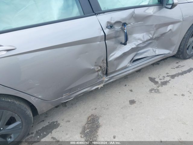 KMHLM4AJ7PU090357 Hyundai Elantra Hybrid Blue