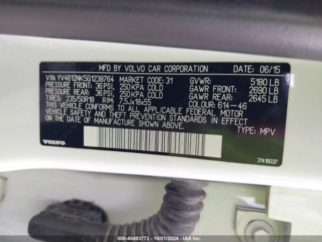 YV4612NK5G1238764 Volvo Xc70 T5 Premier