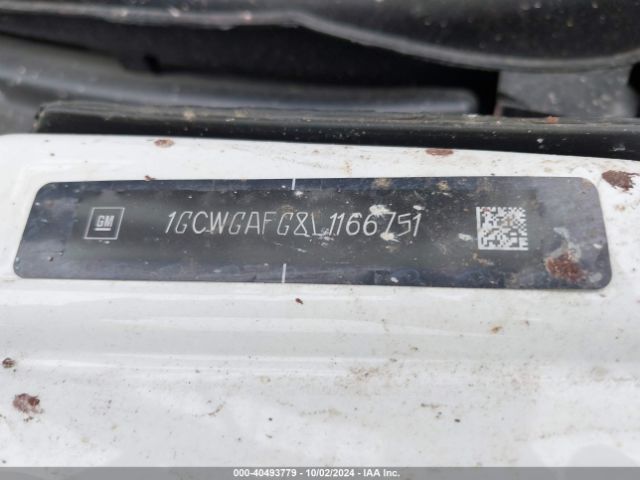 1GCWGAFG8L1166751 Chevrolet Express Cargo Rwd 2500 Regular Wheelbase Wt