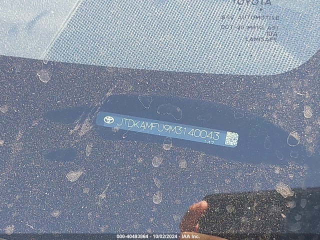 Toyota PRIUS XLE 2021 JTDKAMFU9M3140043 Image 9