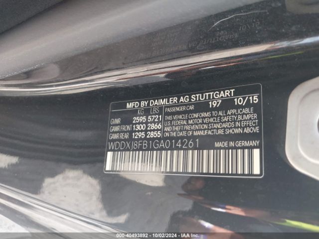 WDDXJ8FB1GA014261 Mercedes-Benz S 550 4matic