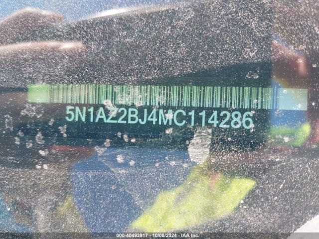 5N1AZ2BJ4MC114286 Nissan Murano Sv Fwd