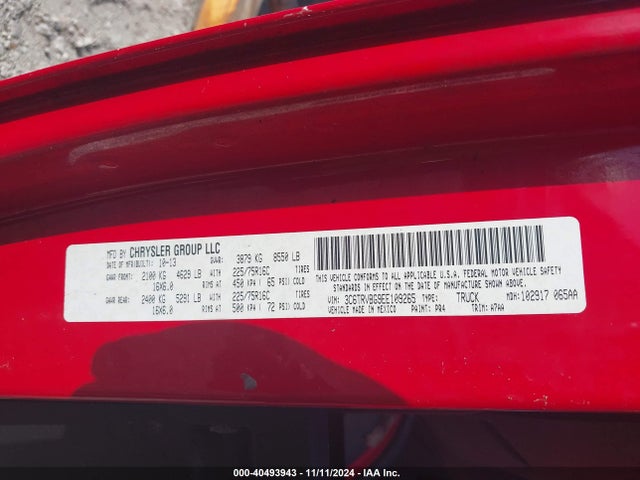RAM Promaster 1500 2014 3C6TRVBG9EE109265 Image 9