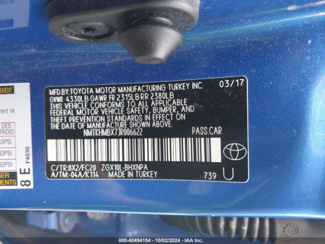 NMTKHMBX7JR006622 Toyota C-HR XLE