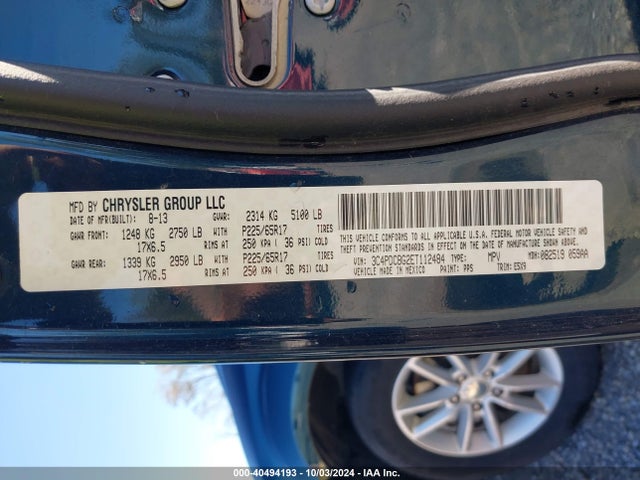 Dodge Journey Sxt 2014 3C4PDCBG2ET112484 Image 9